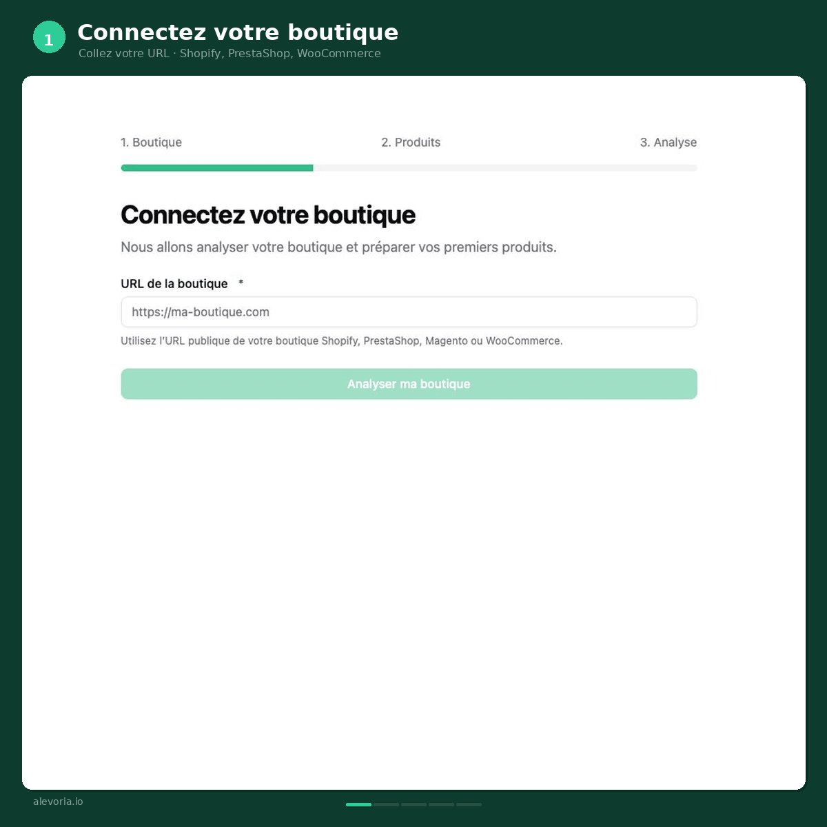 Parcours Alevoria : diagnostic, recommandations et suivi avant/après